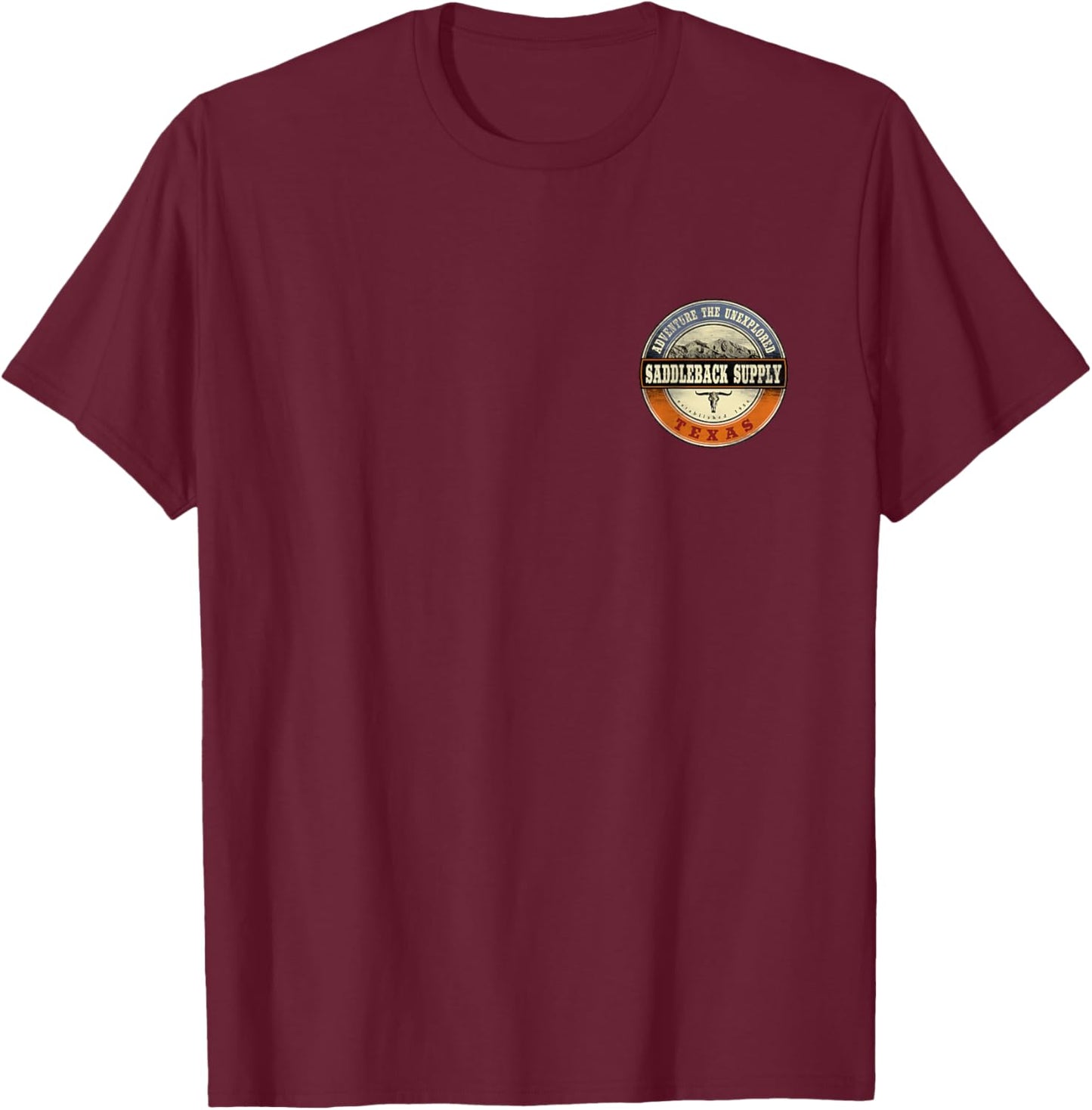 Saddleback Southern Rustic Lightweight, Graphic T-Shirt - T-Shirt | Maroon
