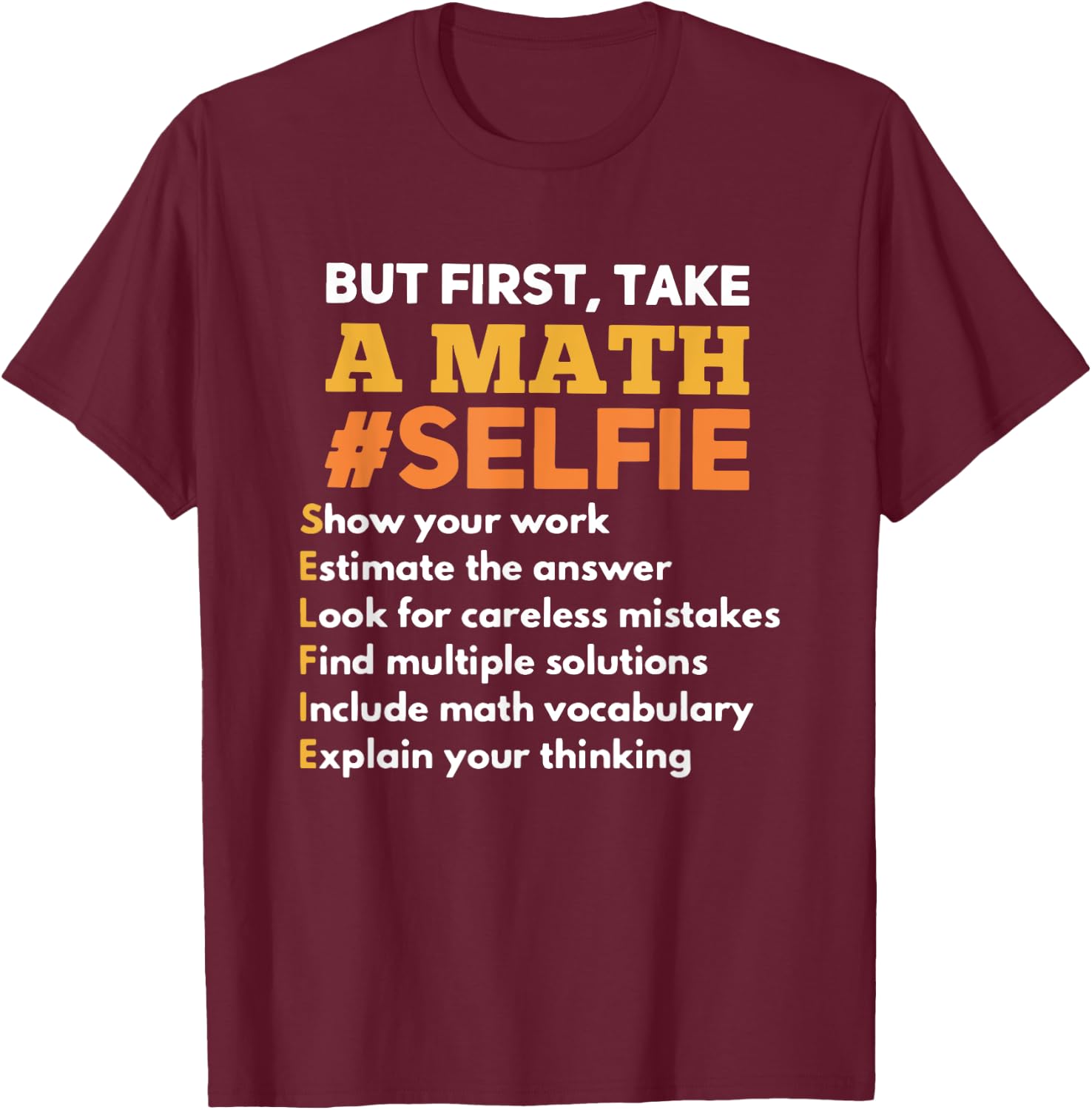 Funny Math Teacher Gift A Math Nerd Men Women T-Shirt - T-Shirt | Maroon