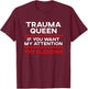Funny EMT Trauma Queen Emergency Medical Technician EMS T-Shirt - T-Shirt | Maroon