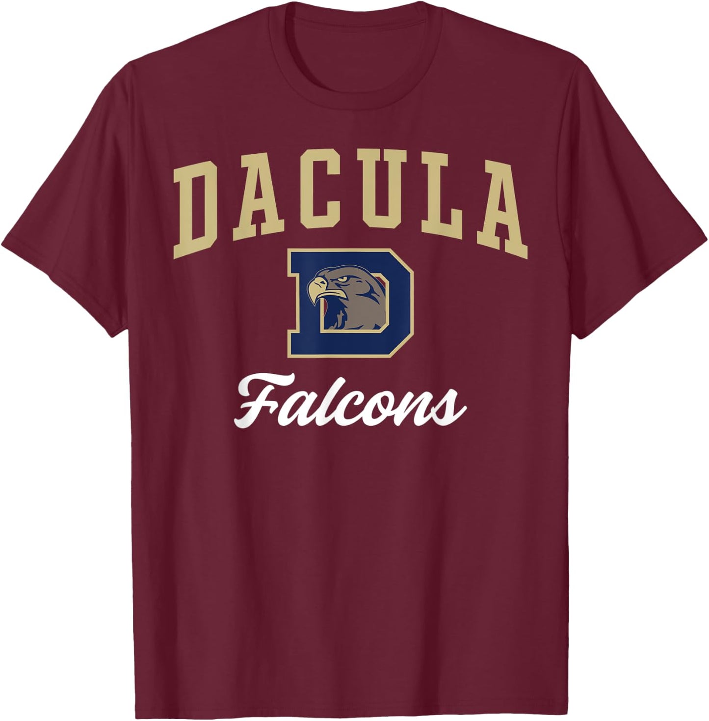 Dacula High School Falcons T-Shirt - T-Shirt | Maroon