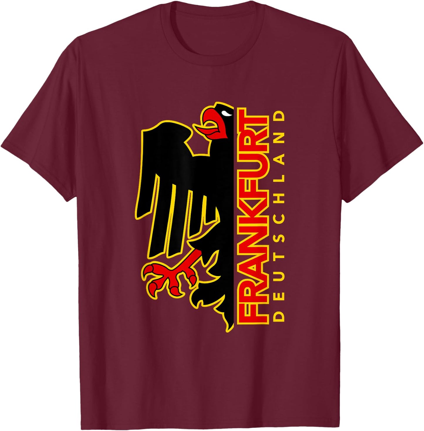 Utopia Sport Germany Shop Frankfurt Germany Eagle T-Shirt - T-Shirt | Maroon