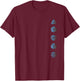 Platonic solids mathematics geometry symbol polyhedron T-Shirt - T-Shirt | Maroon