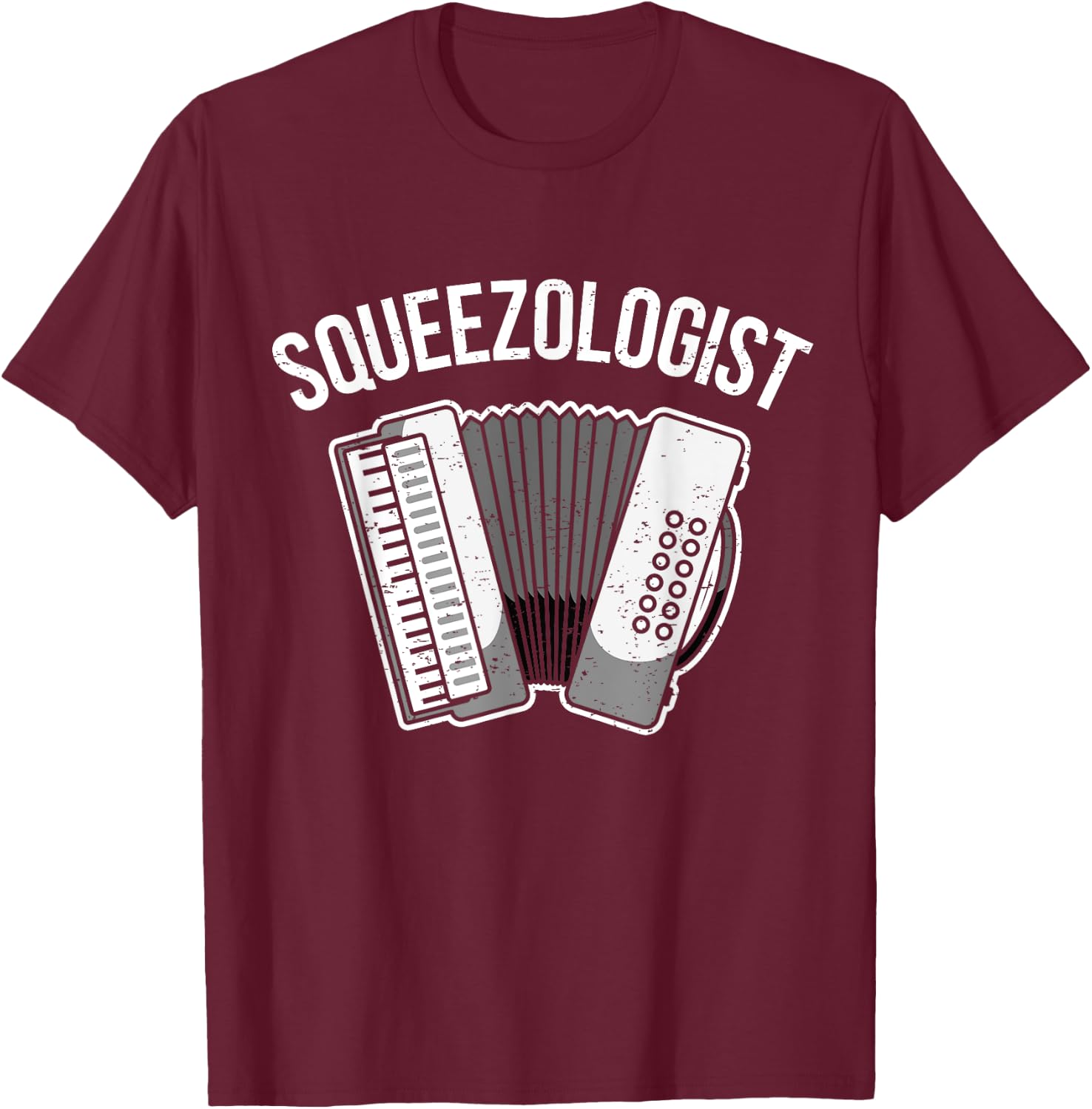 Accordion Player Schiffer Piano Accordion T-Shirt - T-Shirt | Maroon