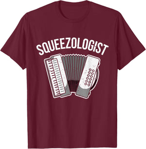 Accordion Player Schiffer Piano Accordion T-Shirt - T-Shirt | Maroon