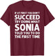 SONIA Name Personalized Birthday Funny Christmas Joke T-Shirt - T-Shirt | Maroon