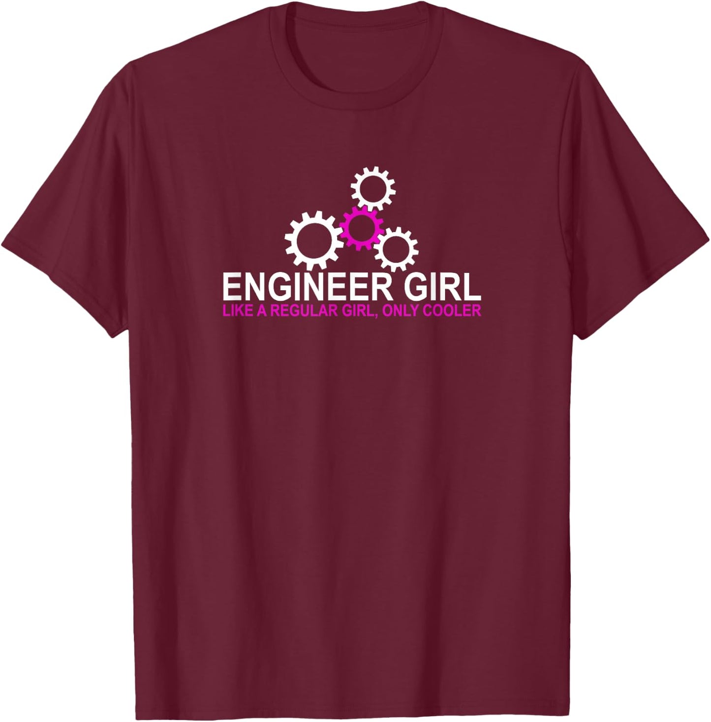 Engineer Girl Engineering Girl Mint Engineer Gift T-Shirt - T-Shirt | Maroon