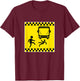 Throw Under The Bus Caution Funny Gag Gift T-Shirt - T-Shirt | Maroon