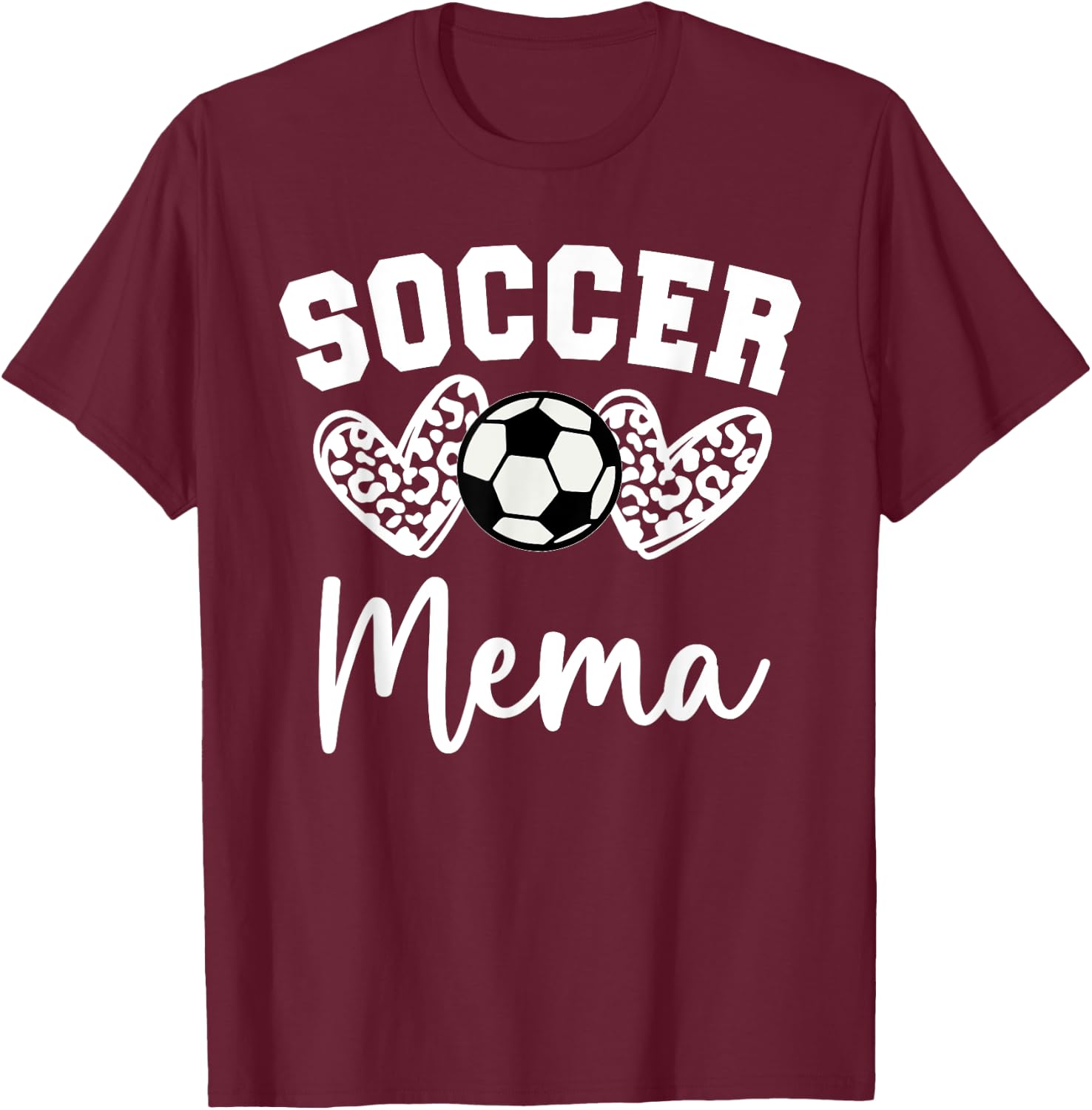 Soccer Mema Matching Family Soccer T-Shirt - T-Shirt | Maroon