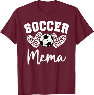 Soccer Mema Matching Family Soccer T-Shirt - T-Shirt | Maroon