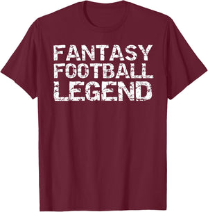 Fantasy Football Championship Winner Fantasy Football Legend T-Shirt - T-Shirt | Maroon
