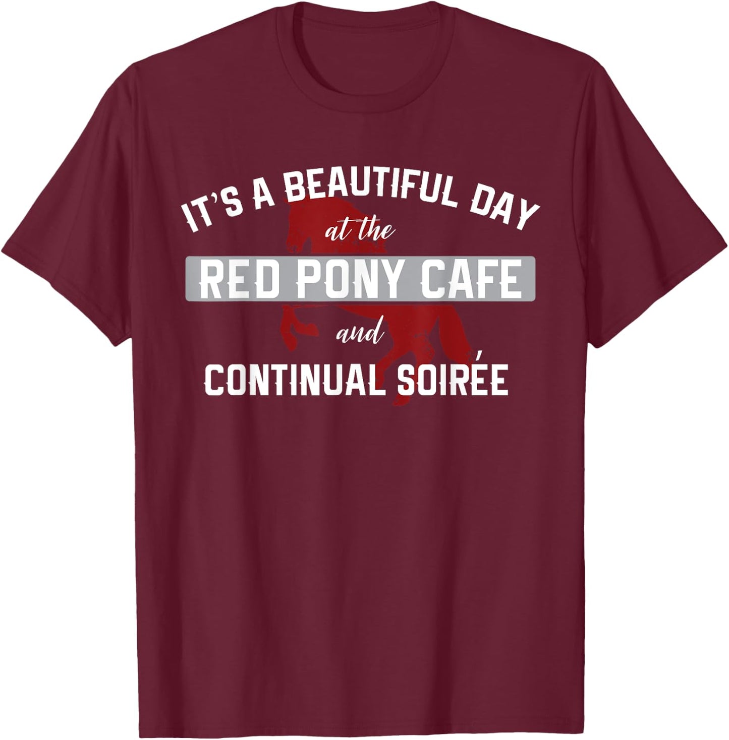 Red Pony T-Shirt - T-Shirt | Maroon