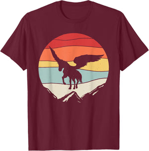 Vintage Retro Pegasus Greek Mythology T-Shirt - T-Shirt | Maroon