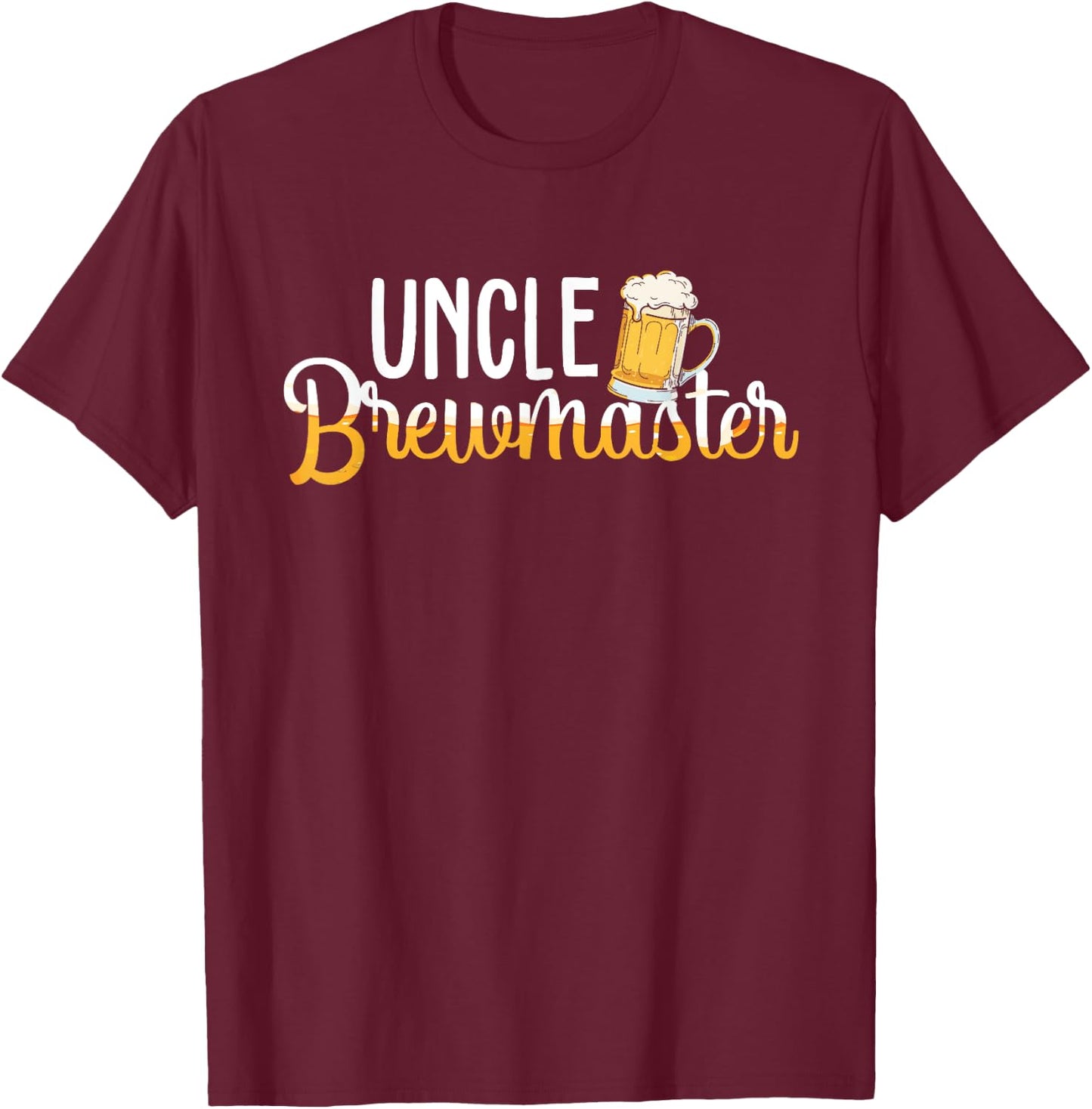 Uncle Brewmaster - Gifts For Beer Brewers Brewmaster Outfit T-Shirt - T-Shirt | Maroon