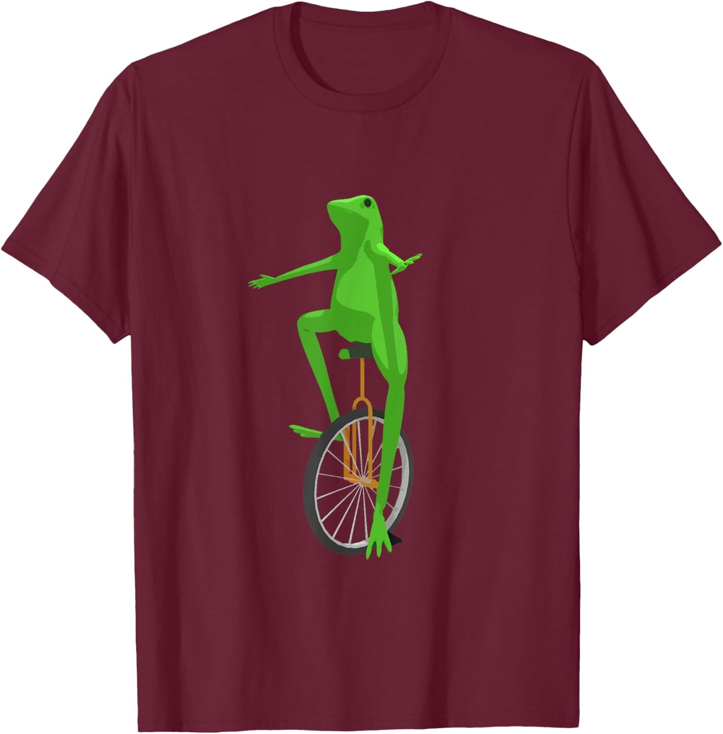 Here Come Dat Boi: Oh sh__ waddup Meme T-Shirt - T-Shirt | Maroon