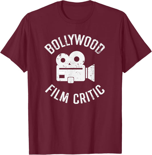 Bollywood Movie Critic Funny Indian Hindi Movie Cinema Fan T-Shirt - T-Shirt | Maroon