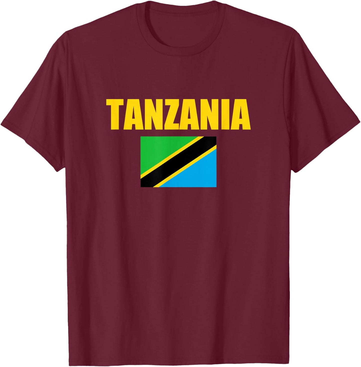 Tanzania Flag for real Patriots Tanzania T-Shirt - T-Shirt | Maroon