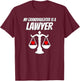 My Granddaughter Is A Lawyer Graduate Law Proud Grandparent T-Shirt - T-Shirt | Maroon