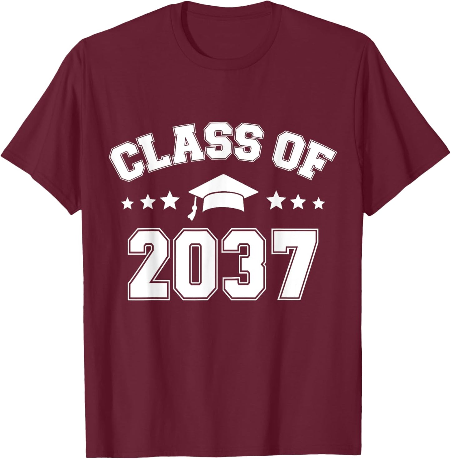Class of 2037 Pre-K graduate preschool graduation T-Shirt - T-Shirt | Maroon