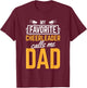 Favorite Cheerleader Calls Me Dad Cheerleading Father Cheer T-Shirt - T-Shirt | Maroon