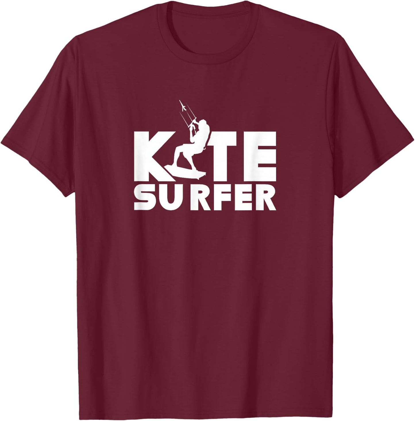 Kitesurfer Kite Surfing Kitesurfing Kiting Kitesurf T-Shirt - T-Shirt | Maroon