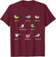 Collection of tit birds Blue tit, great tit & more (Gift) T-Shirt - T-Shirt | Maroon