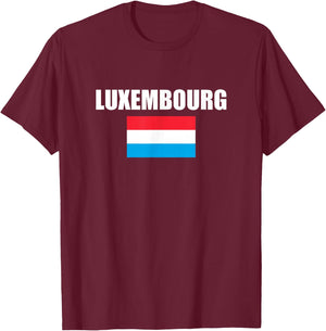 Luxembourg T-Shirt - T-Shirt | Maroon