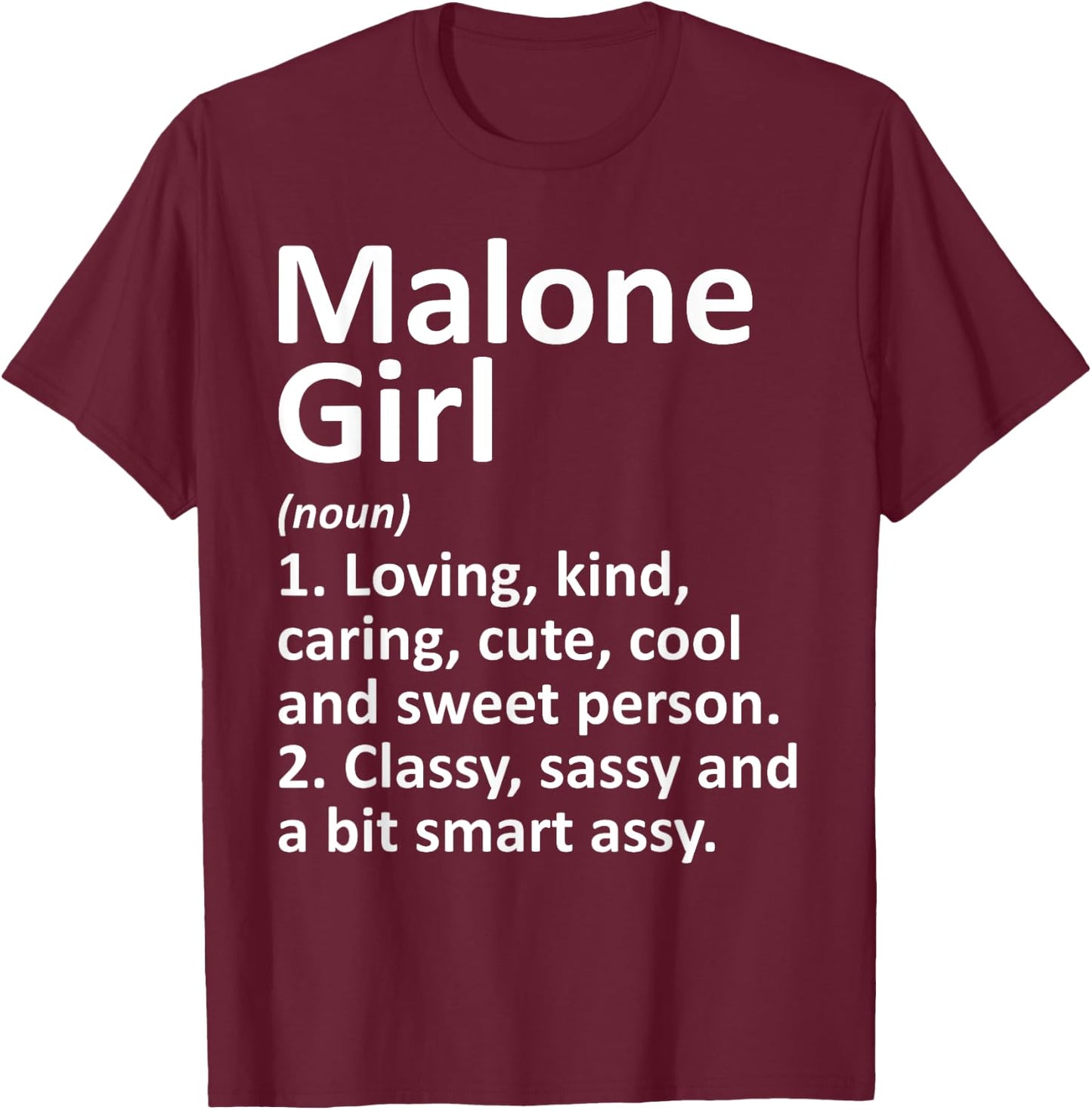 MALONE GIRL NY NEW YORK Funny City Home Roots Gift T-Shirt - T-Shirt | Maroon