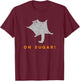 Oh Sugar! Funny Flying Sugar Glider Graphic T-Shirt - T-Shirt | Maroon