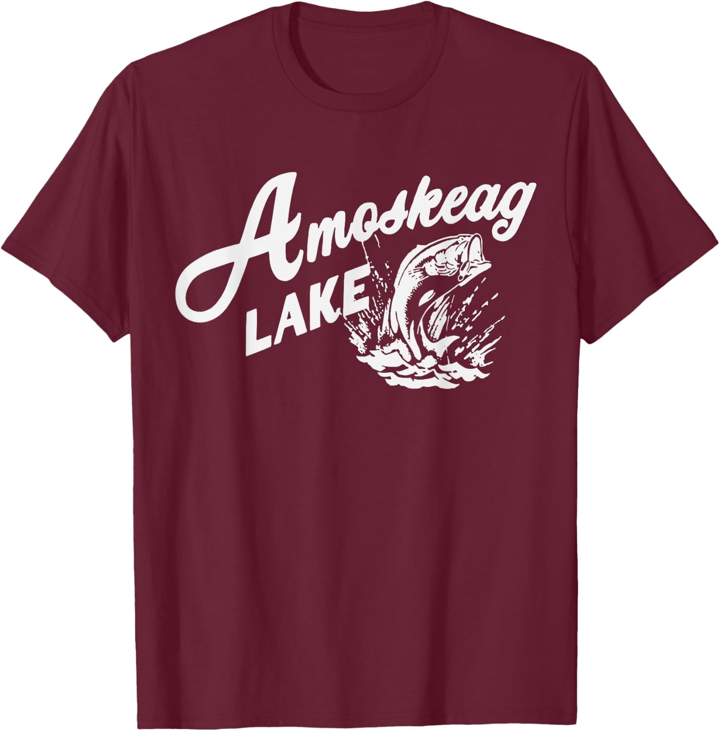 Amoskeag Lake T-Shirt - T-Shirt | Maroon