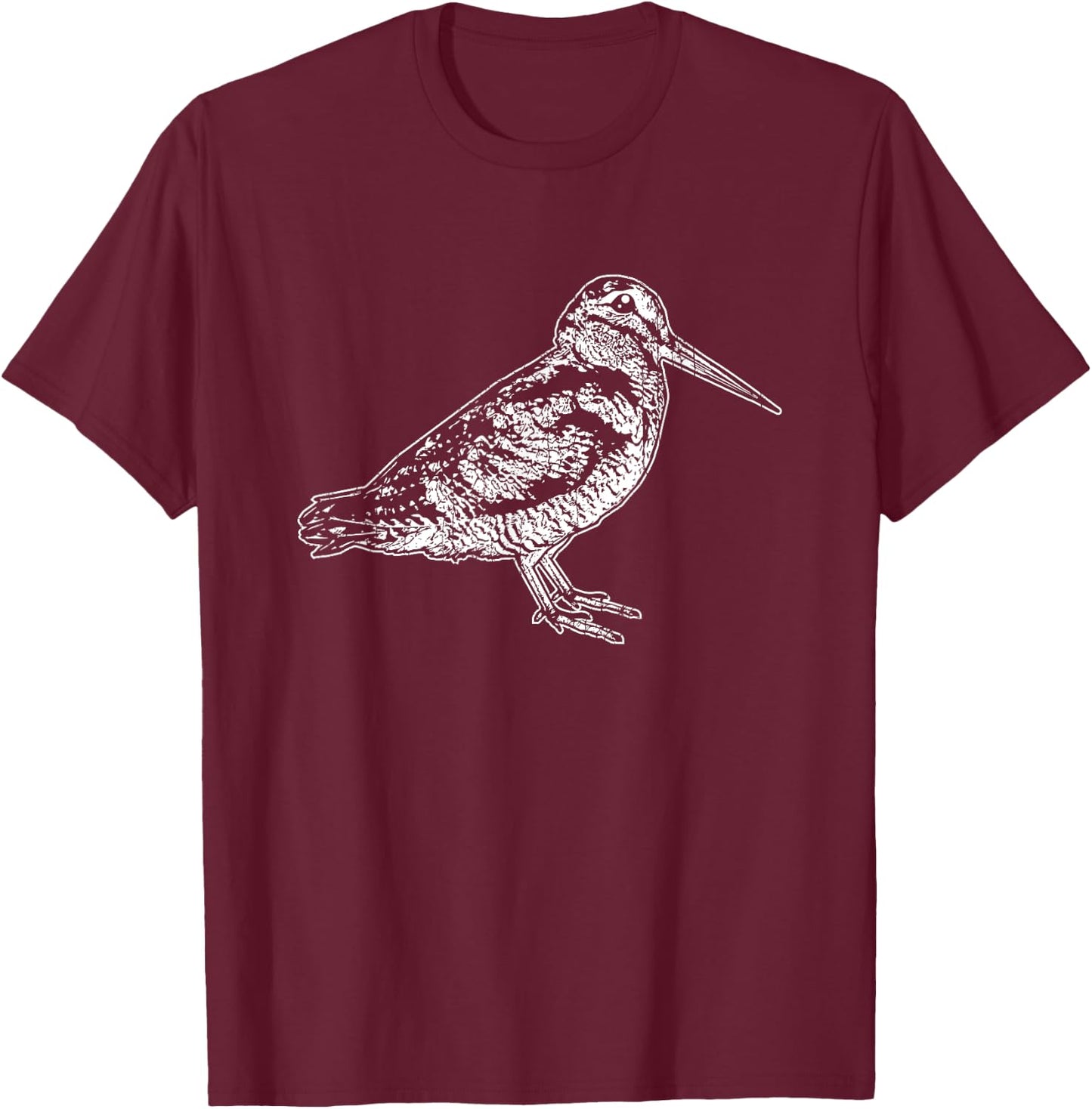 American Woodcock Bird Watching Hunting Unique Birding Gift T-Shirt - T-Shirt | Maroon