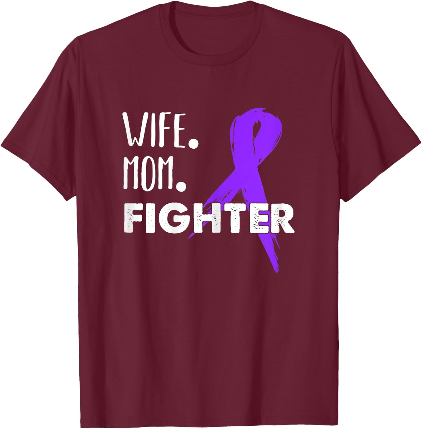 Pancreatic Cancer Awareness Design Gift Support For Moms T-Shirt - T-Shirt | Maroon