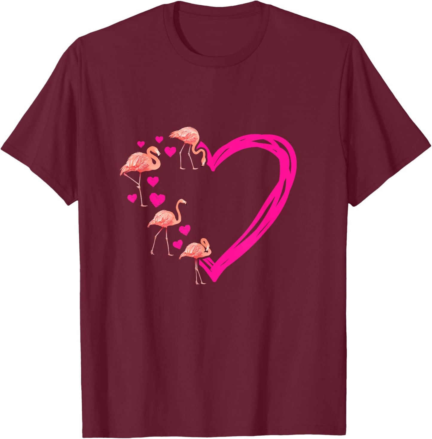 Flamingo T-Shirt - T-Shirt | Maroon