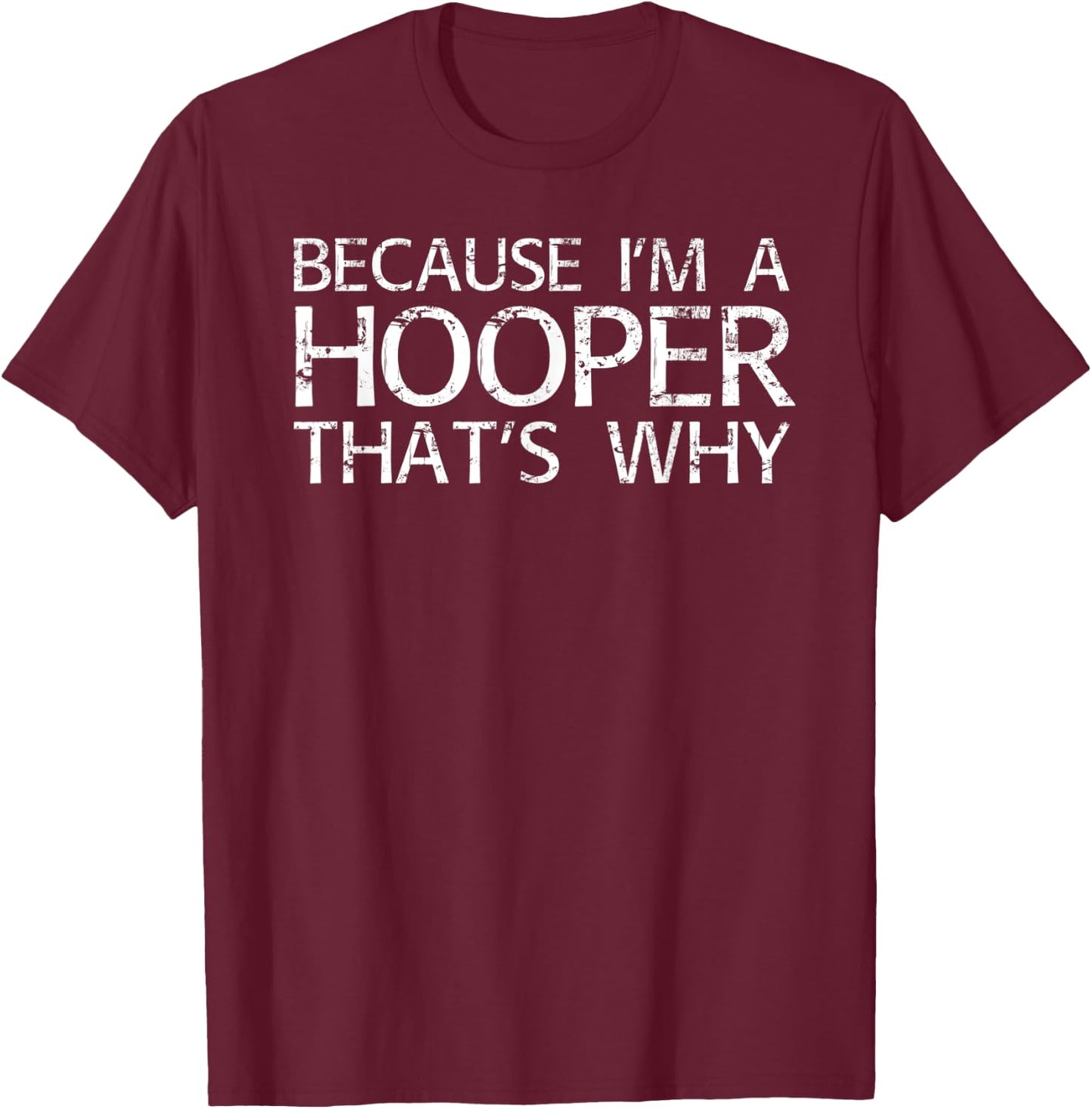 HOOPER Gift Funny Surname Family Tree Birthday Reunion Idea T-Shirt - T-Shirt | Maroon