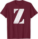 The letter Z | A design with the letter Z T-Shirt - T-Shirt | Maroon