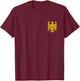 German Flag Eagle Germany Coat of Arms T-Shirt - T-Shirt | Maroon