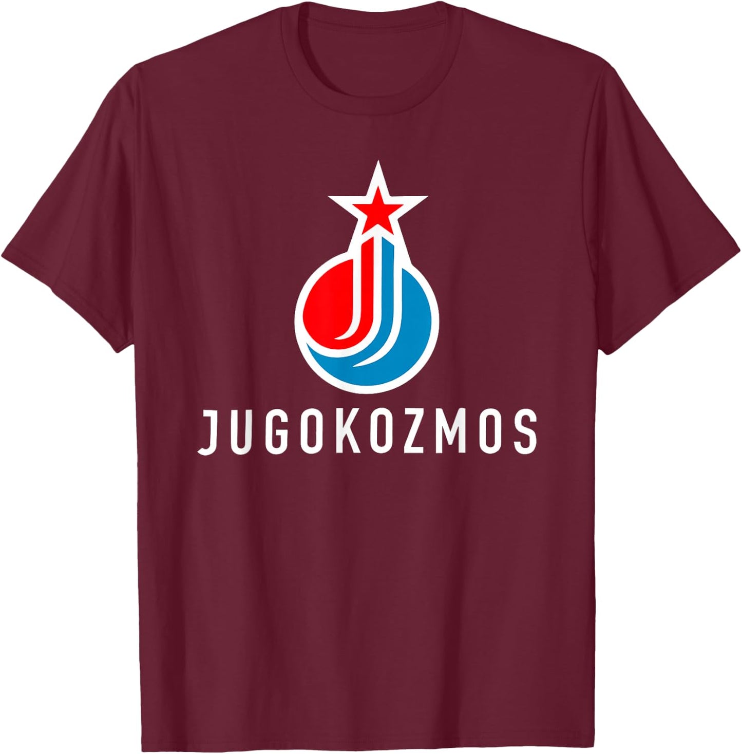 Jugokozmos Sputnik Jugoslavija Balkan SFRJ Jugoslavia T-Shirt - T-Shirt | Maroon