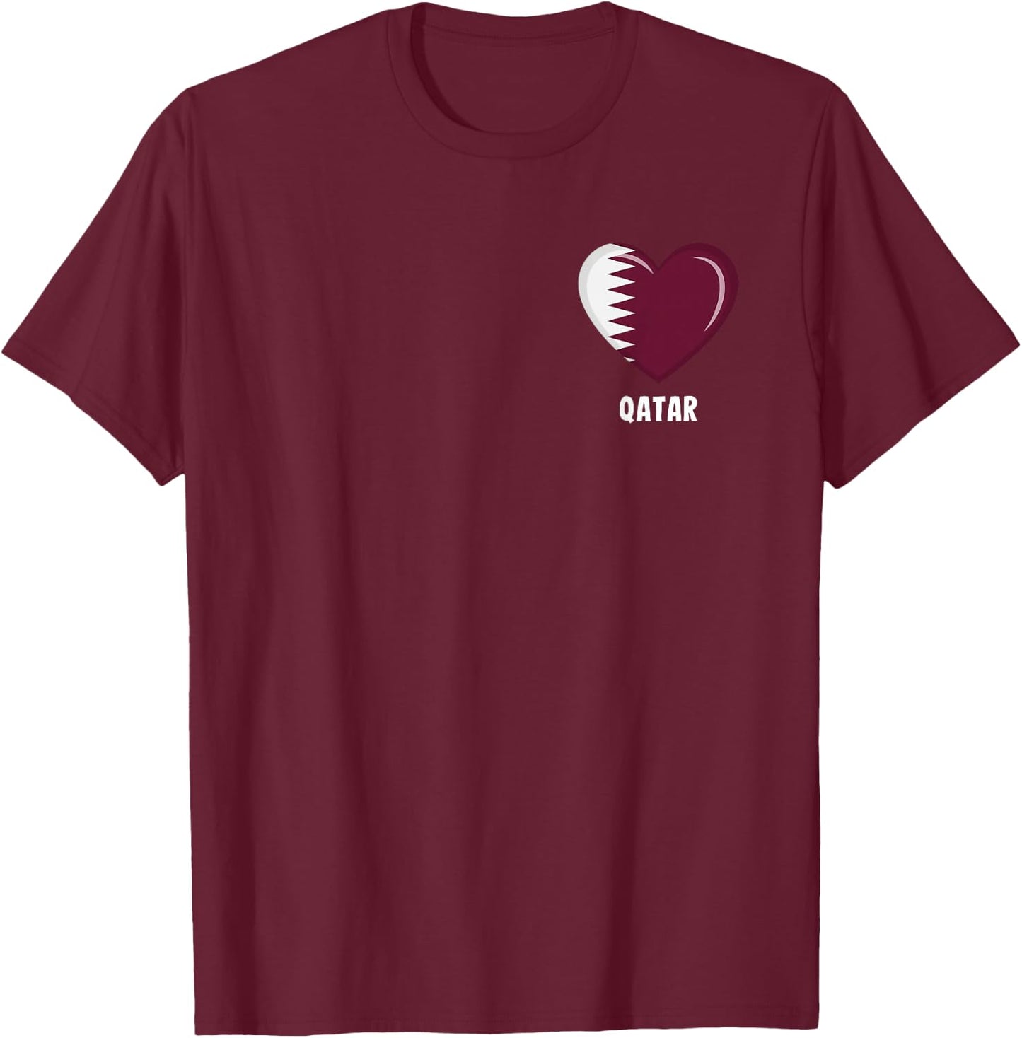 Qatar Flag Shirt | Qatari T-Shirt - T-Shirt | Maroon