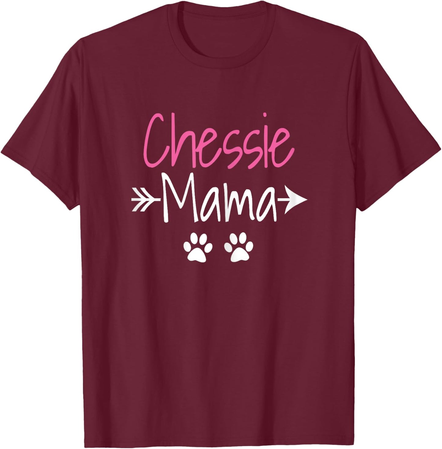 Chessie Mama Funny Chesapeake Bay Retriever Dog Mom T-Shirt - T-Shirt | Maroon