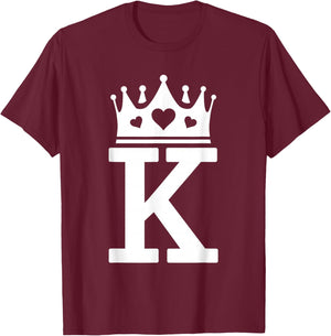 King Hearts Halloween Costume - Valentines King of Hearts T-Shirt - T-Shirt | Maroon