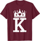 King Hearts Halloween Costume - Valentines King of Hearts T-Shirt - T-Shirt | Maroon