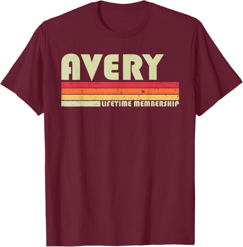 AVERY Surname Funny Retro Vintage 80s 90s Birthday Reunion