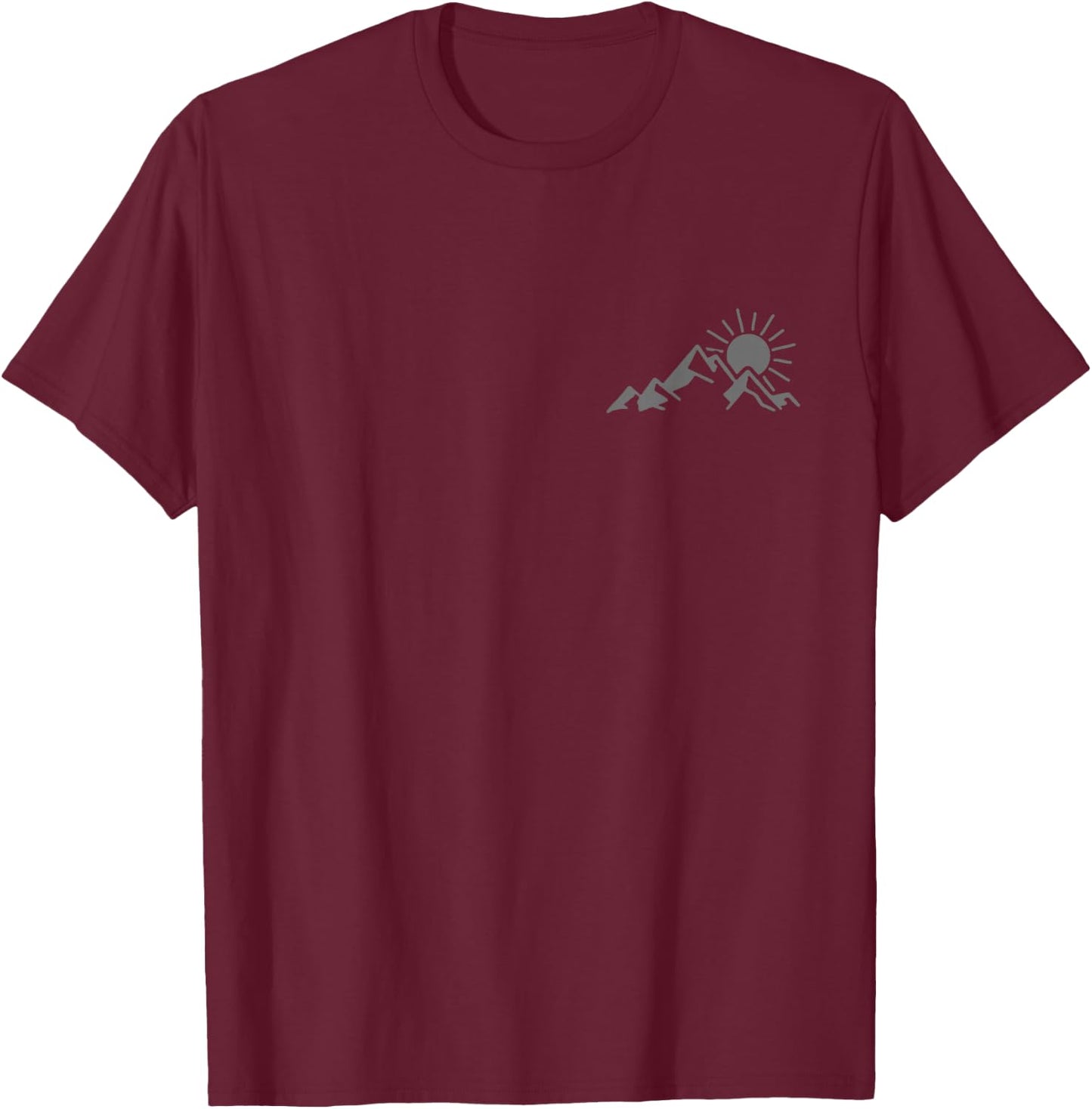 Mountains, hiking, camping, climbing, outdoor T-Shirt - T-Shirt | Maroon
