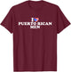 I Love Puerto Rican Men T-Shirt - T-Shirt | Maroon