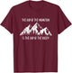 The God Of The Mountain Is The God Of The Valley Faith Gift T-Shirt - T-Shirt | Maroon