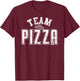Team Pizza matching I love pizza lover women kids T-Shirt - T-Shirt | Maroon