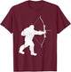 Archery Bowman Archer Bowhunter Arrow Bow Bigfoot Legend T-Shirt - T-Shirt | Maroon