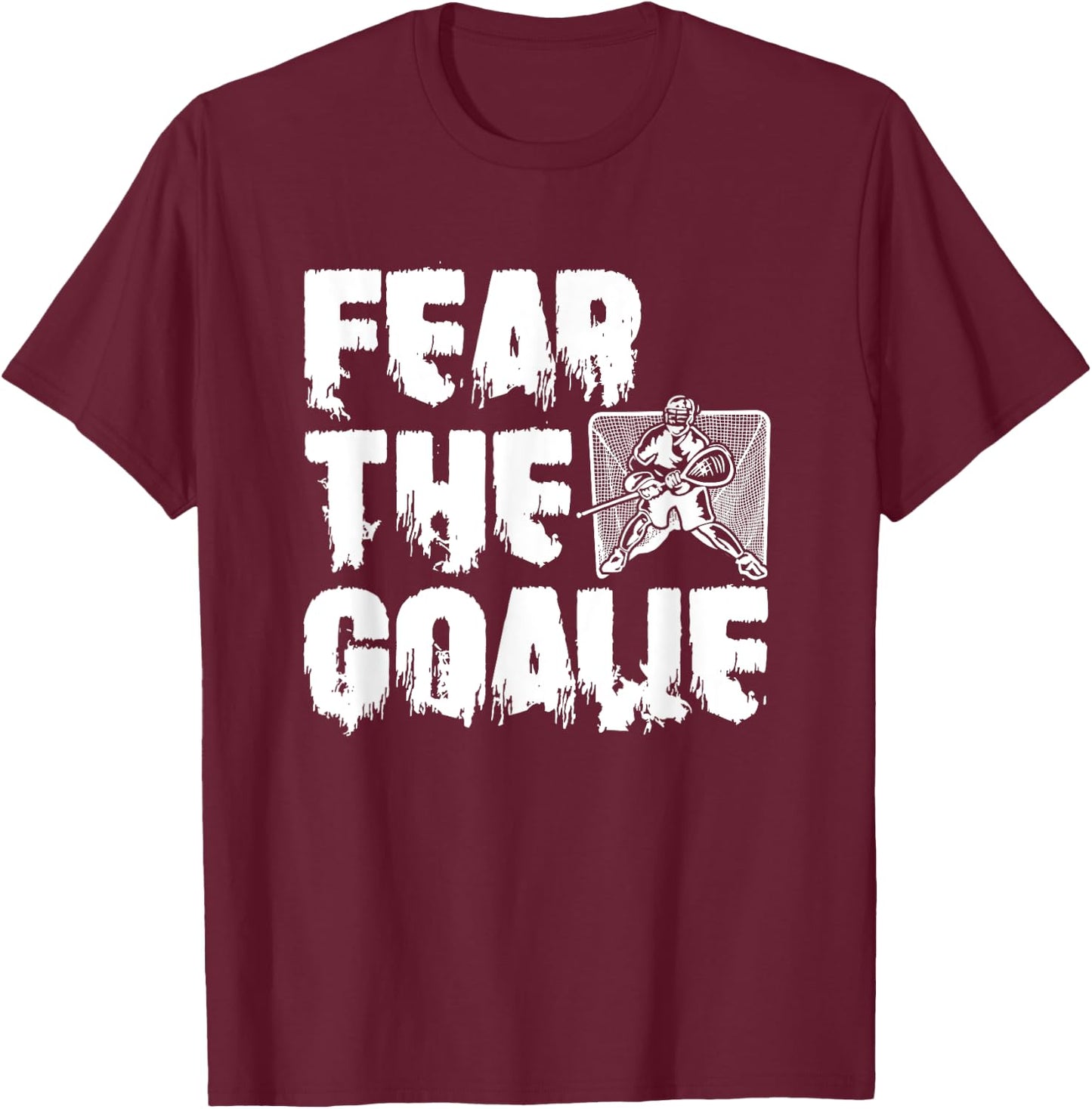 Lacrosse Goalkeeper Funny Lax Player Stick Lacrosse Goalie T-Shirt - T-Shirt | Maroon