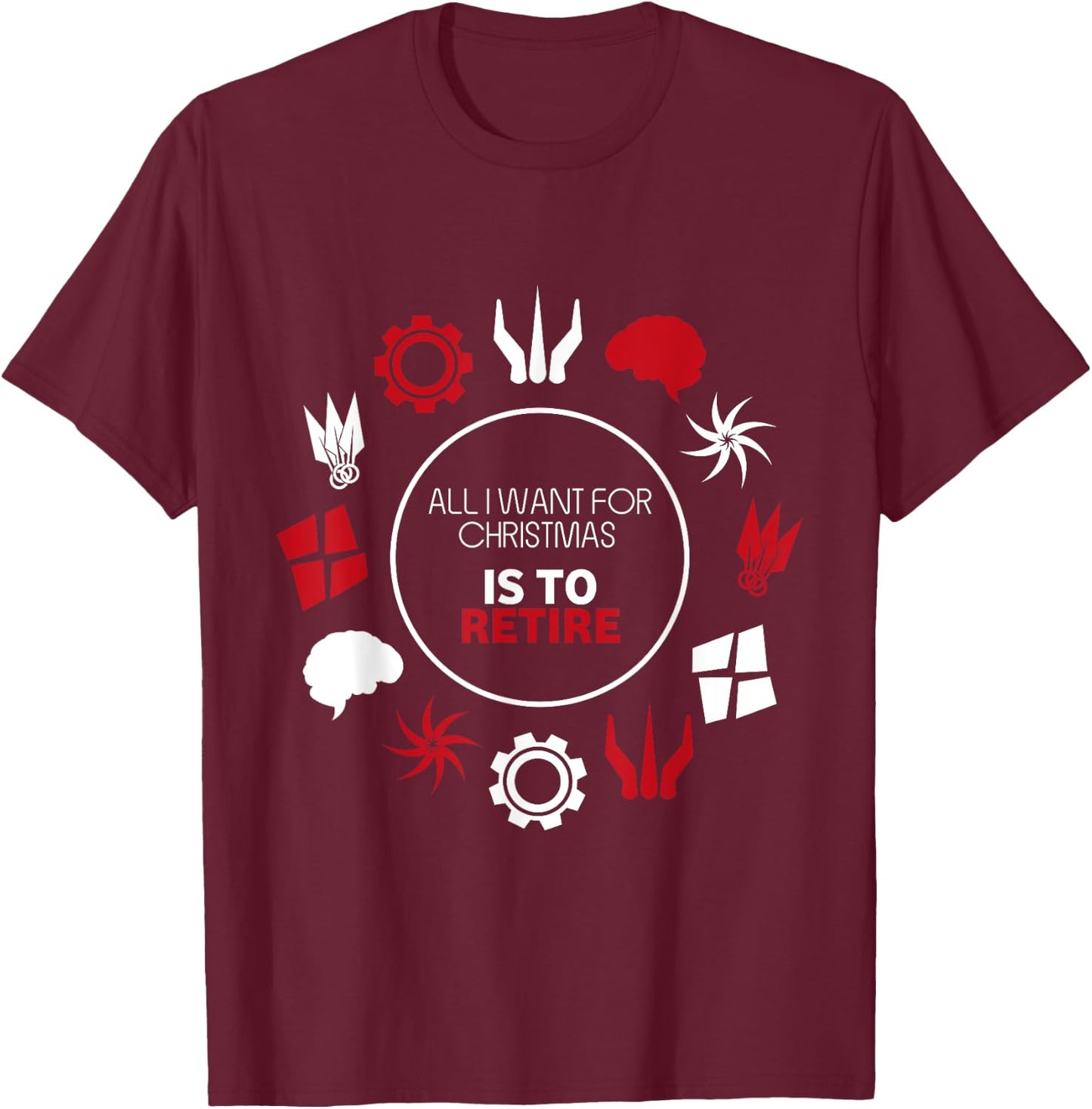 Christmas Gloomhaven - Christmas Board game clothing T-Shirt - T-Shirt | Maroon