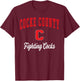 Cocke County High School Fighting Cocks T-Shirt - T-Shirt | Maroon