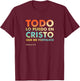 Christian verse shirts Philippians 4:13 en Español T-Shirt - T-Shirt | Maroon